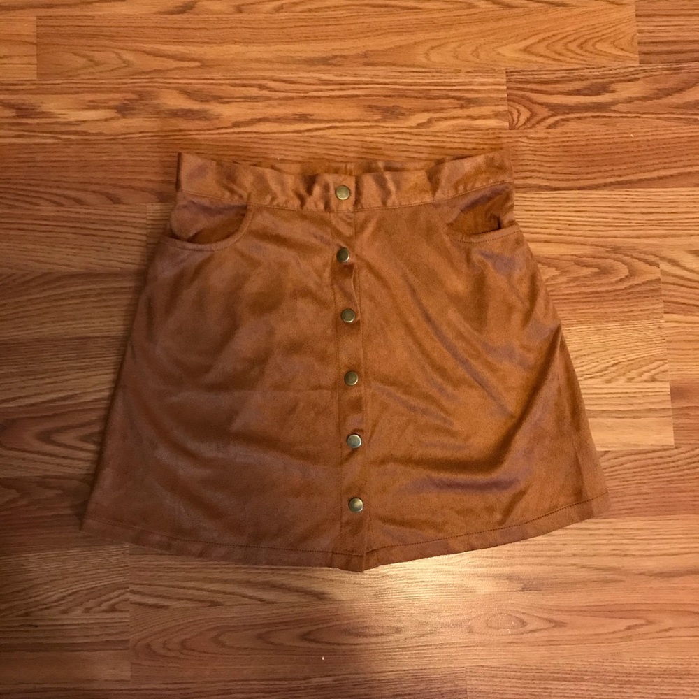 Mini Faux Suede Skirt
